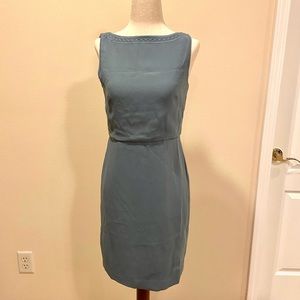 Ann Taylor sleeveless blue-gray dress **new*